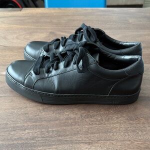 Coach Logan Low-top Black Leather Men's Sneakers